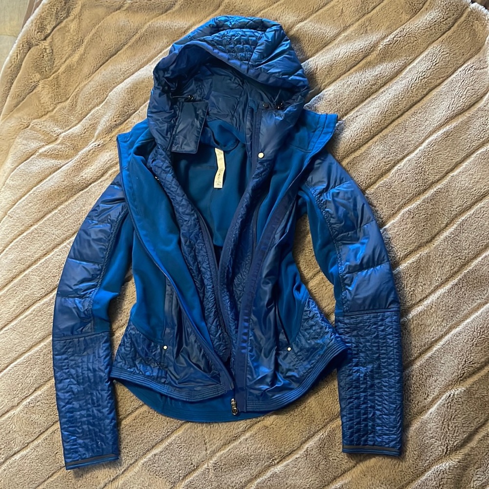 Lululemon jacket with removable hood. So warm and perfect for spring/fall.